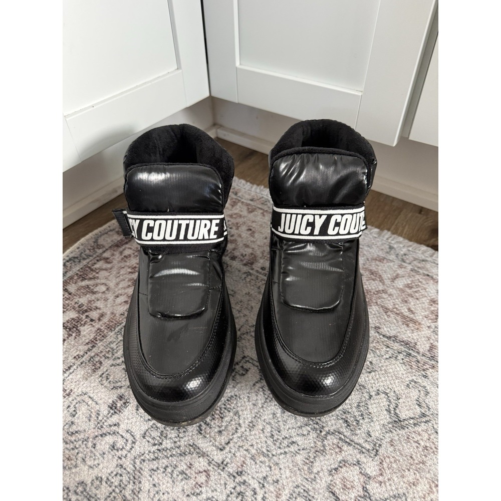 Juicy Couture Veronica Winter Women's Platform Ankle Boots Black‎ Size 9